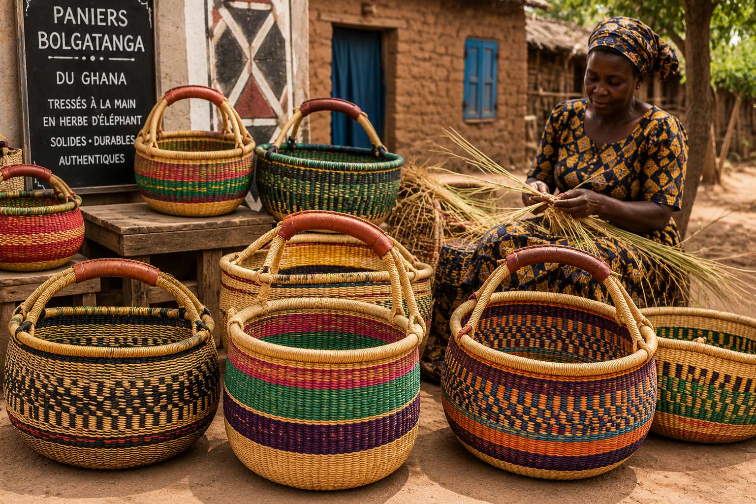 Les paniers Bolgatanga du Ghana : histoire et savoir-faire