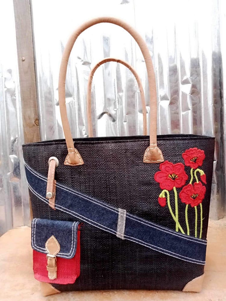 Panier penjy brodé